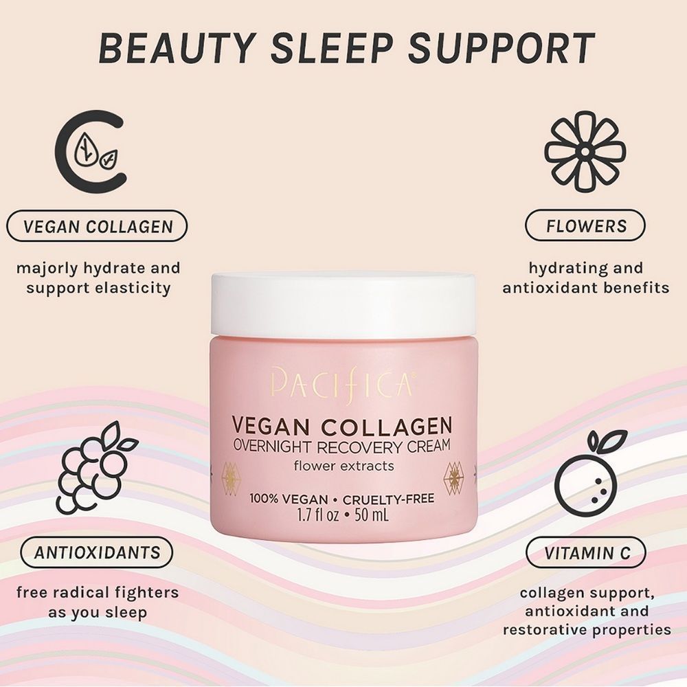 $17❤️🔥 LAST 1! Pacifica Vegan Collagen Overnight Recovery Cream Moisturizer - Picture 3 of 7